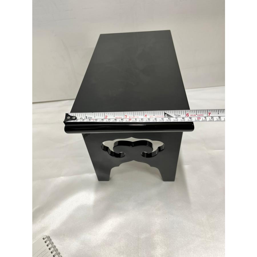 川本仏壇店「板卓 木製 黒塗 経机 巾36cm」前卓/天然木/経卓 川本仏壇店「板卓 木製 黒塗 経机 巾36cm」前卓/天然木/経卓