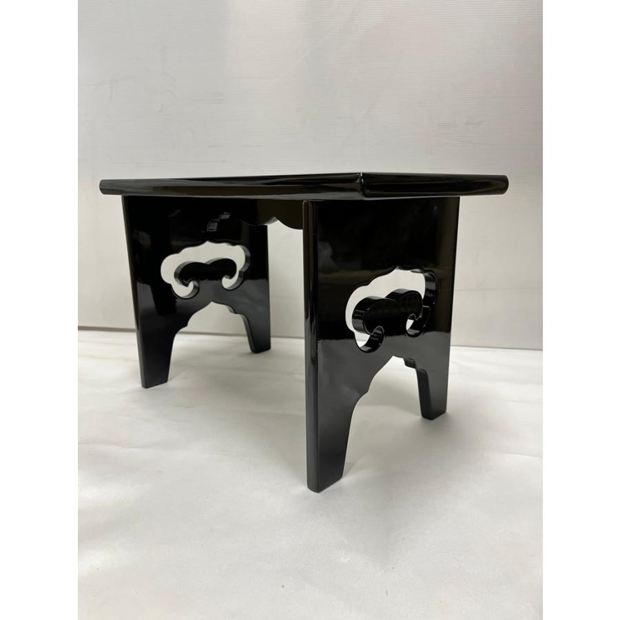 川本仏壇店「板卓 木製 黒塗 経机 巾36cm」前卓/天然木/経卓 川本仏壇店「板卓 木製 黒塗 経机 巾36cm」前卓/天然木/経卓