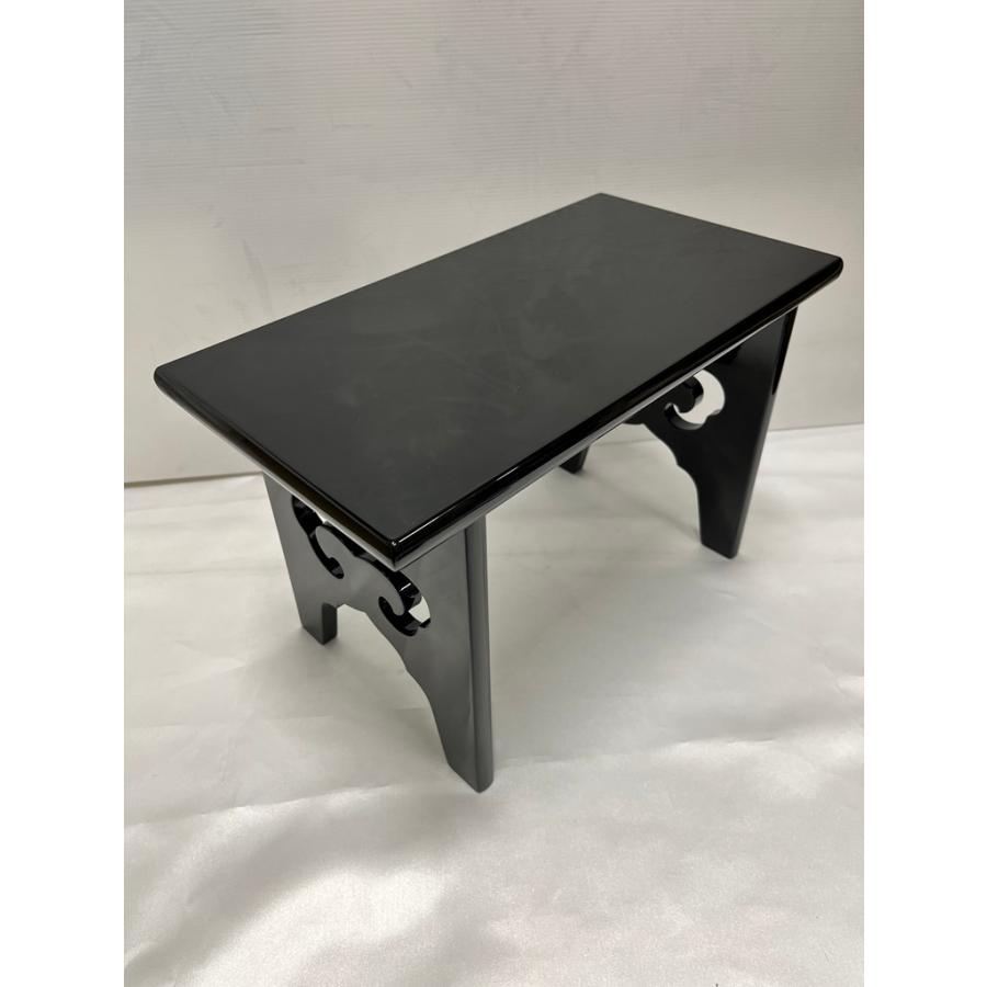 川本仏壇店「板卓 木製 黒塗 経机 巾36cm」前卓/天然木/経卓 川本仏壇店「板卓 木製 黒塗 経机 巾36cm」前卓/天然木/経卓