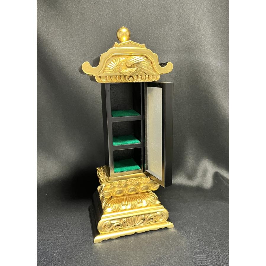 特注品「位牌型お骨入れ 純金箔仕上 7寸 木製 漆塗/手元供養 特注品「位牌型お骨入れ 純金箔仕上 7寸 木製 漆塗/手元供養