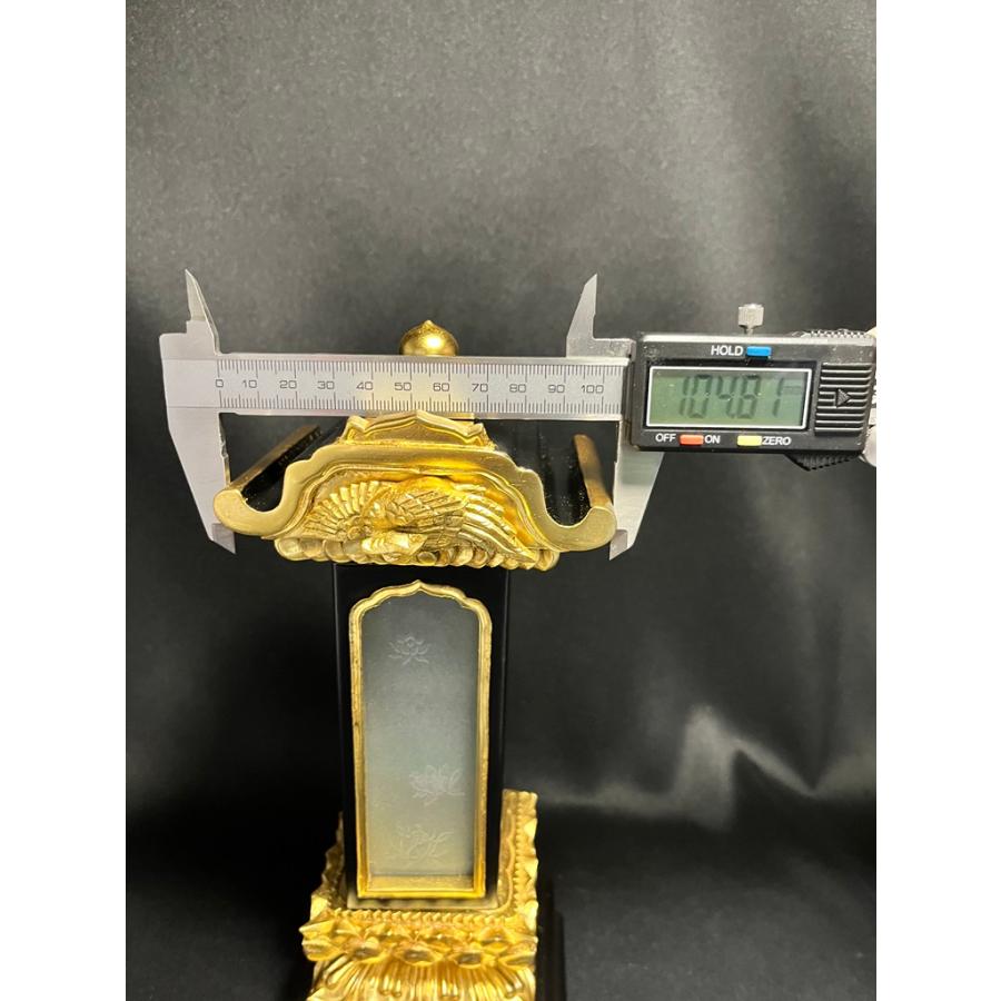 特注品「位牌型お骨入れ 純金箔仕上 7寸 木製 漆塗/手元供養 特注品「位牌型お骨入れ 純金箔仕上 7寸 木製 漆塗/手元供養