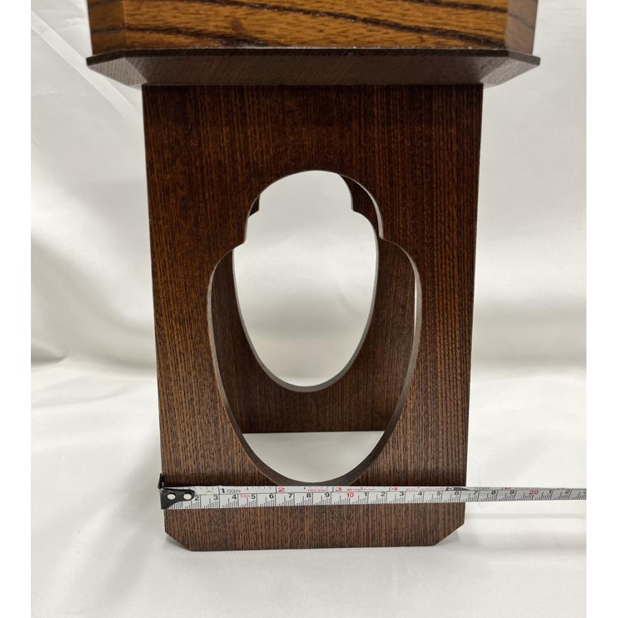 川本仏壇店「献菓子器/擦り漆/欅製/木製/高さ約33cm」寺院仏具 川本仏壇店「献菓子器/擦り漆/欅製/木製/高さ約33cm」寺院仏具