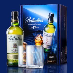 バランタイン 17年 リーデル ペアグラス付 ギフトセット 700ml 43度 