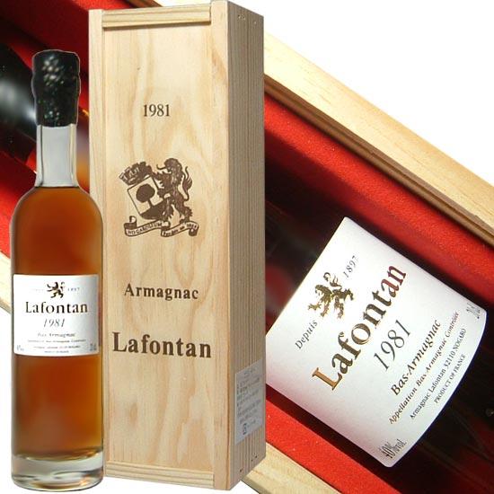 ブランデー Lafontan Armagnac 1981 1981年(昭和56年)生まれの方へ アルマニャック ラフォンタン 1981