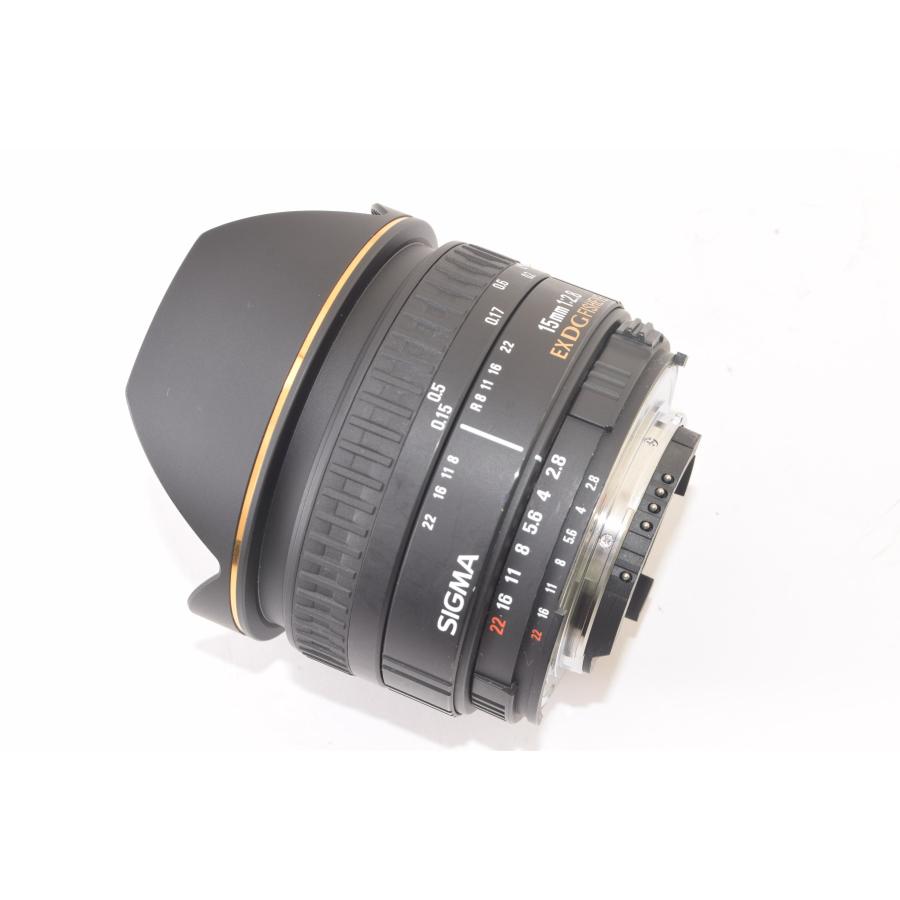 ☆美品☆ SIGMA シグマ 15mm F2.8 EX DG FISHEYE for Nikon 2403079 