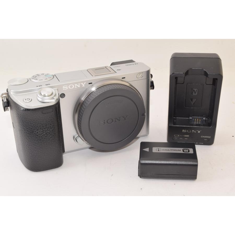 ☆美品☆ SONY ソニー α6400 ILCE-6400 ボディ シルバー ショット数 