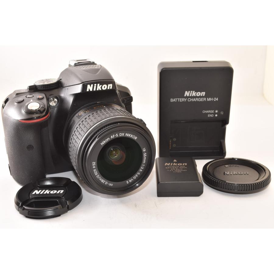 美品Nikon D5300 デジタル一眼レフカメラ 18-55mmレンズセット