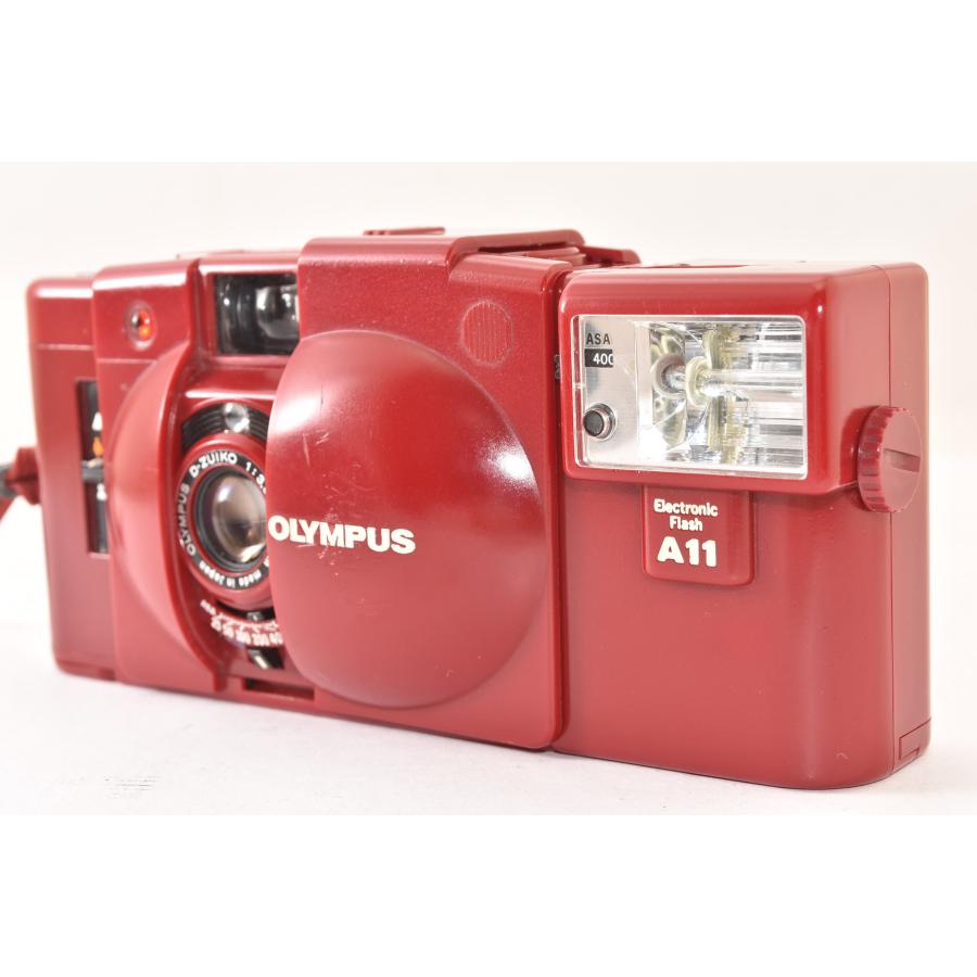 ☆美品☆ OLYMPUS オリンパス XA2 + A11 レッド コンパクトフィルム