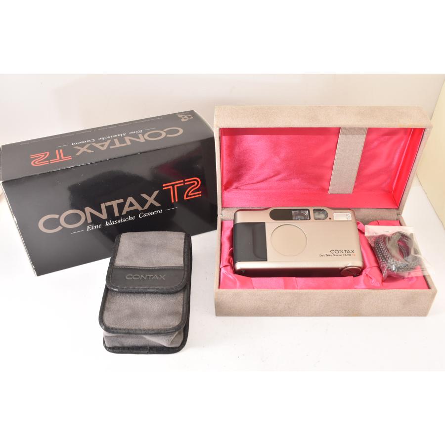 ☆美品☆ CONTAX コンタックス T2 チタンクローム 付属品充実