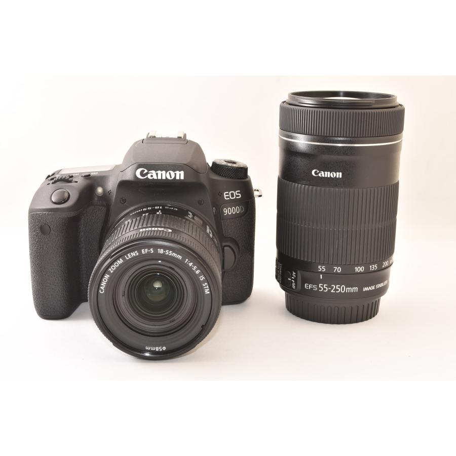 【新品級】★Canon EOS 9000D★ダブルレンズ 箱付 ☆極上品☆ Canon キャノン EOS 9000D ダブルレンズキット デジタル