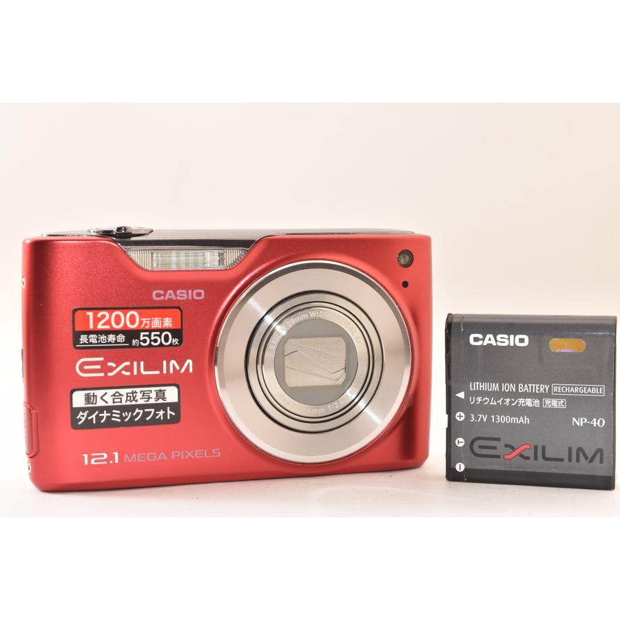 【完動品】CASIO EXILIM EX-Z450 コンデジ レッド 動作確認済 CASIO（カシオ） EXILIM EX-Z450 コンパクトデジタルカメラ レッド 元