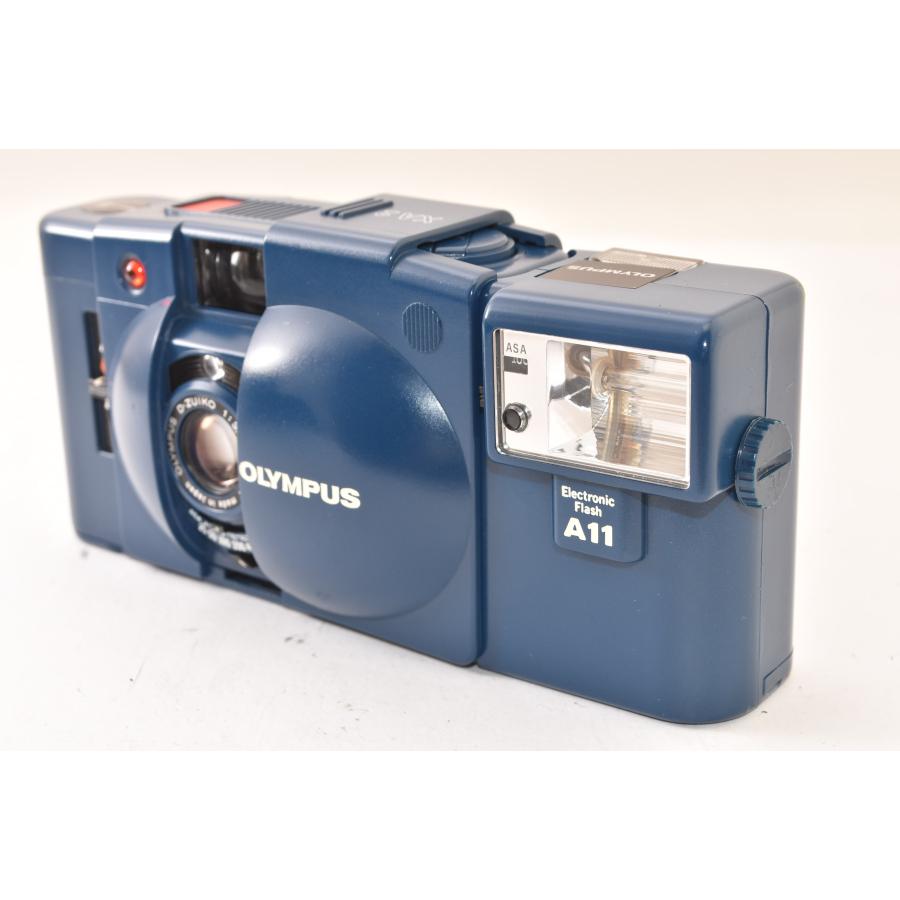☆美品☆ OLYMPUS オリンパス XA2 + A11 ブルー コンパクトフィルム