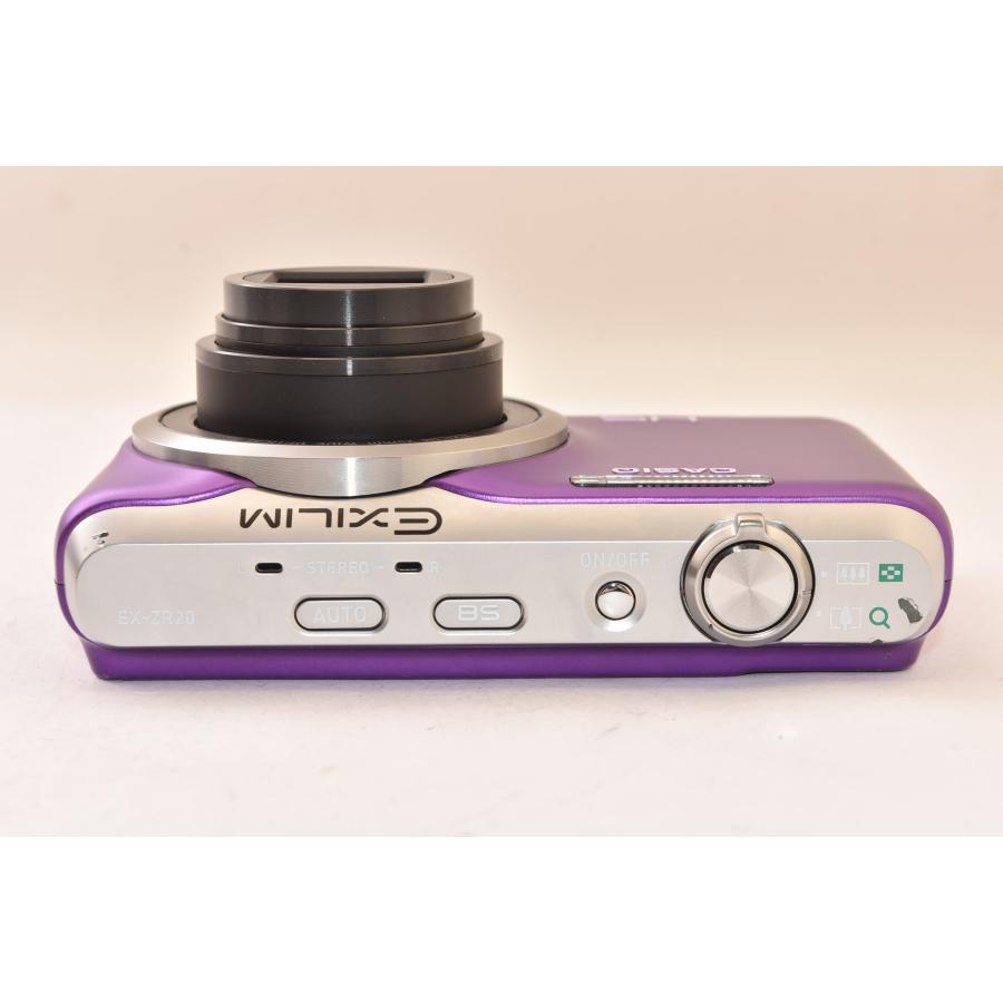 ☆美品☆ CASIO カシオ EXILIM EX-ZR20 パープル コンパクトデジタル