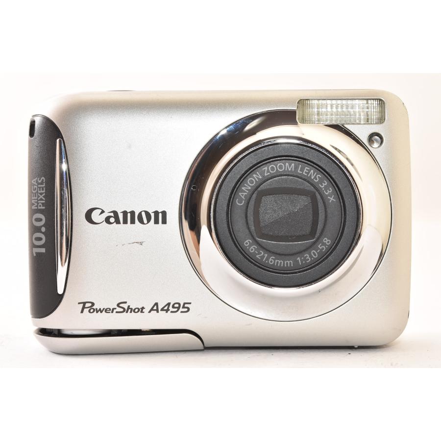 Canon キャノン PowerShot A495 シルバー コンパクトデジタルカメラ