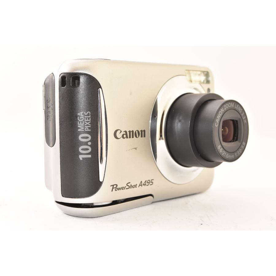 Canon キャノン PowerShot A495 シルバー コンパクトデジタルカメラ