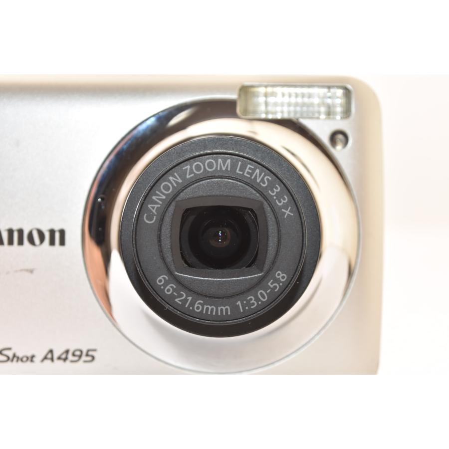 Canon キャノン PowerShot A495 シルバー コンパクトデジタルカメラ