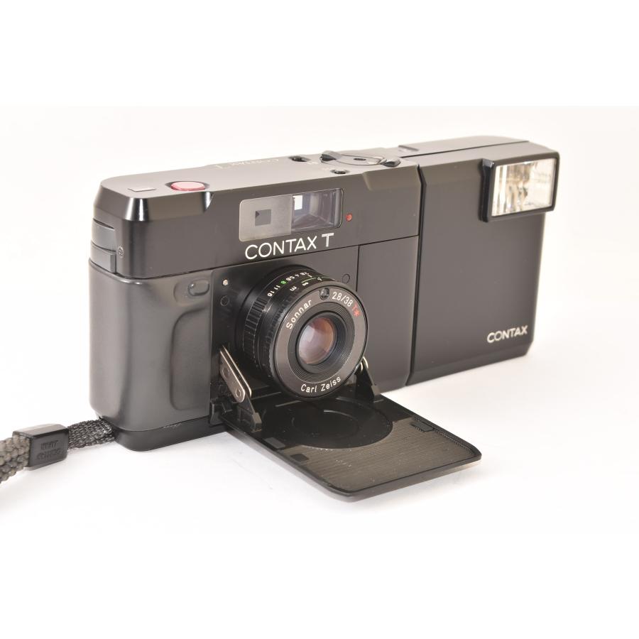 コンタックス CONTAX T ブラック 初代 + ストロボ付き コンパクト