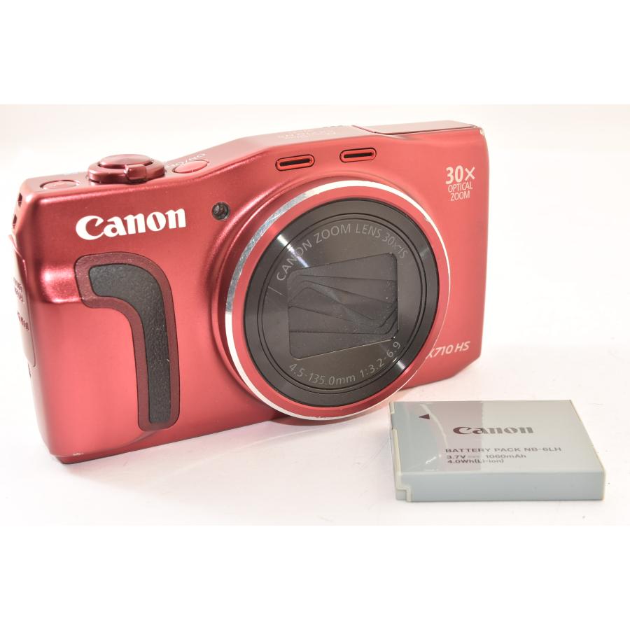 美品　動作良好！　Canon SX710 HS コンパクトデジタルカメラ Canon キャノン PowerShot SX710 HS レッド コンパクトデジタルカメラ