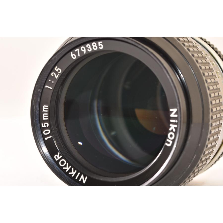 Nikon ニコン NEW NIKKOR 105mm F2.5 専用フード付き J2603081