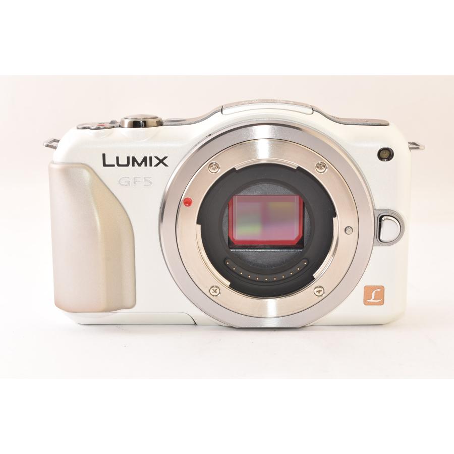 Panasonic パナソニック LUMIX DMC-GF5 ボディ シェルホワイト ミラーレス一眼カメラ J2604059の画像