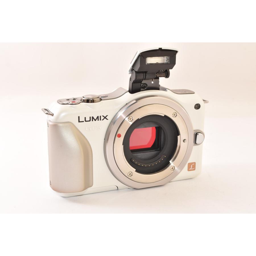 Panasonic パナソニック LUMIX DMC-GF5 ボディ シェルホワイト ミラーレス一眼カメラ J2604059の画像