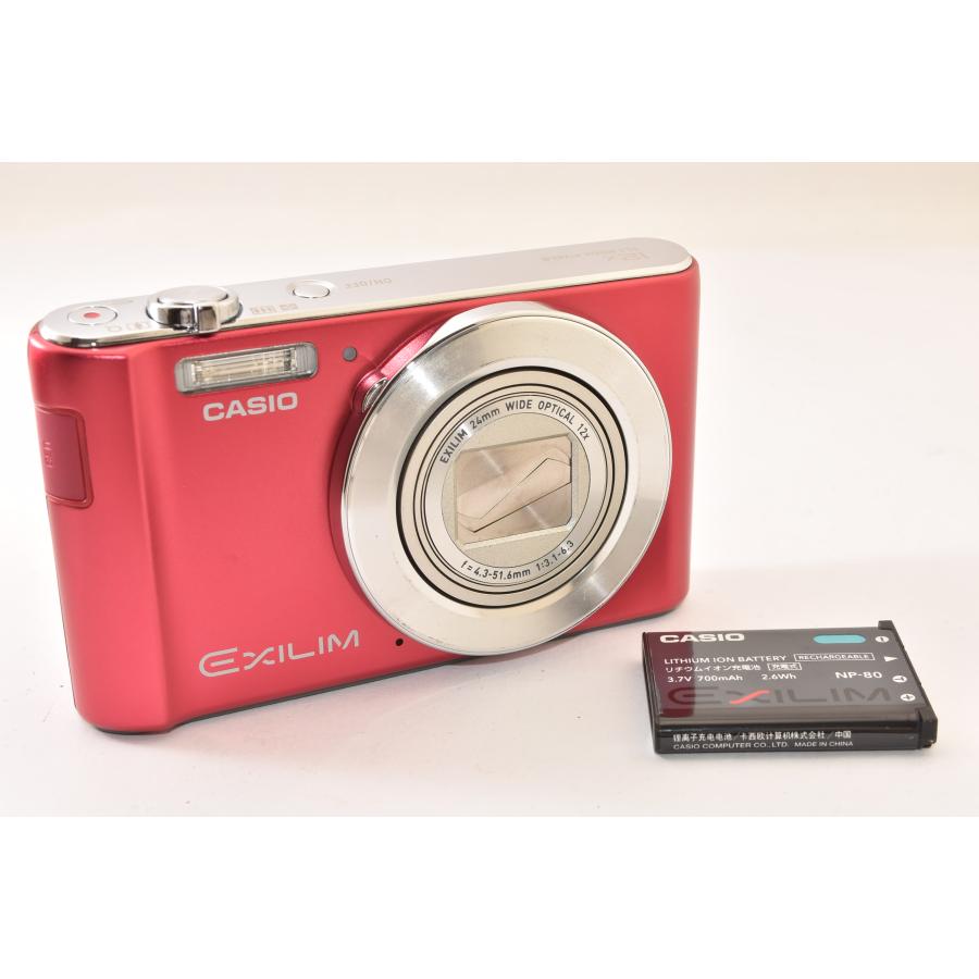 レッド EX-ZS240RD EXILIM デジタルカメラ CASIO ★ CASIO コンパクトデジタルカメラ レッド RD EX-ZS240 EXILIM カシオ デジタルカメラ