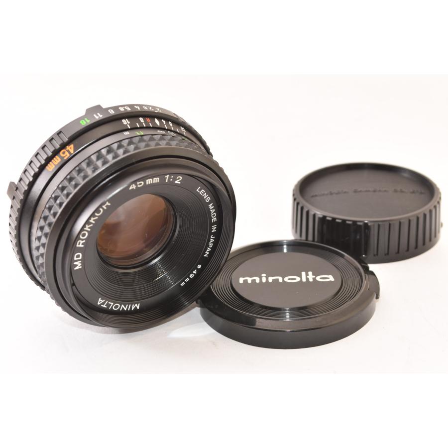 MINOLTA ミノルタ MD ROKKOR 45mm F2 J2605039 : KawachiCamera ヤフー