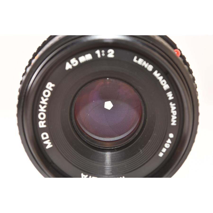 MINOLTA ミノルタ MD ROKKOR 45mm F2 J2605039 : KawachiCamera ヤフー
