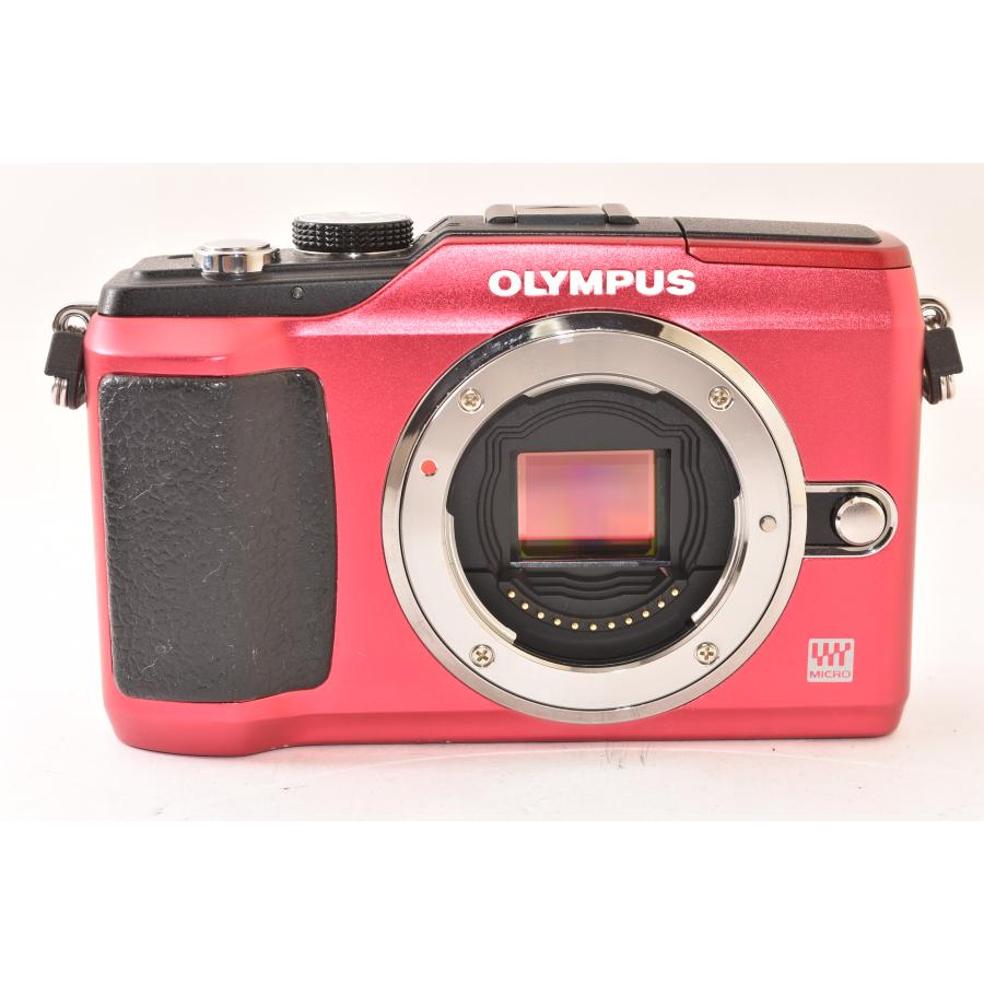 ゆ*ゆ様 オリンパス PL2 ミラーレスカメラ　美品 ☆訳あり品☆ OLYMPUS オリンパス PEN E-PL2 ボディ レッド ショット数