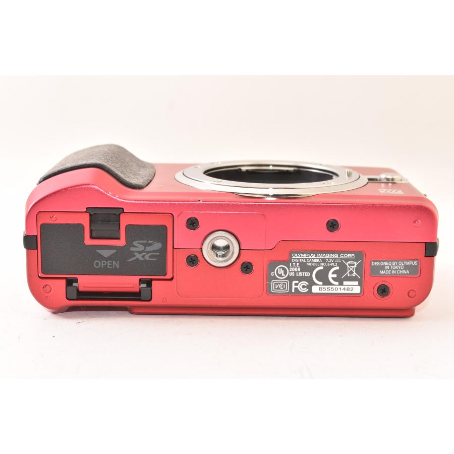 ☆訳あり品☆ OLYMPUS オリンパス PEN E-PL2 ボディ レッド ショット数