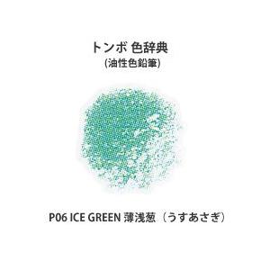 トンボ鉛筆 トンボ 色辞典 単色 P06 ICE GREEN 薄浅葱 (うすあさぎ