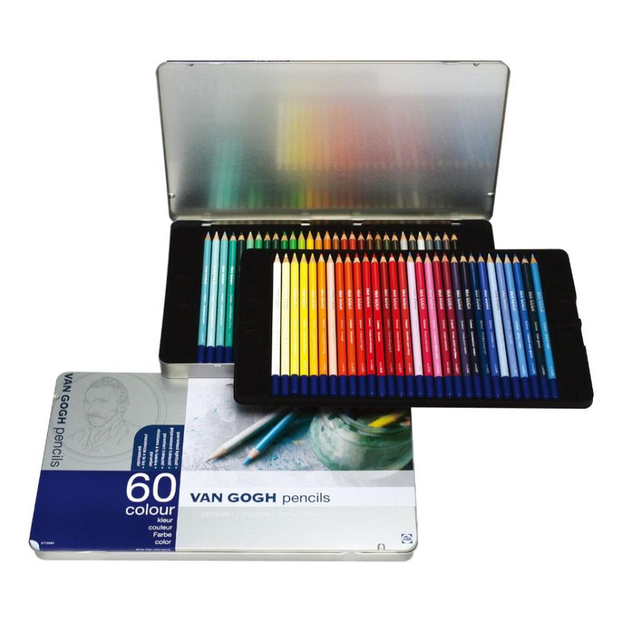 超人気新品 ヴァンゴッホ 60色セット 油性色鉛筆 色鉛筆