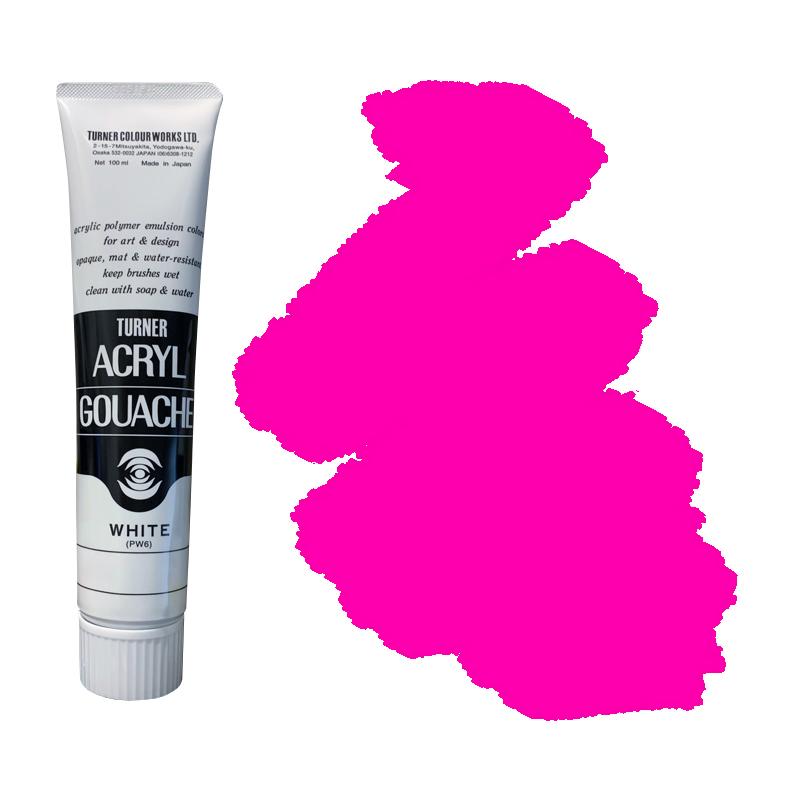 アクリルガッシュ ターナー 普通色 100ml 25-A ピンク : カワチ画材