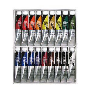 ホルベイン アクリリックカラー 6号 20ml 18色セット 基本色