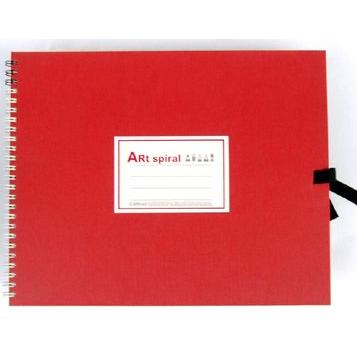 マルマン アートスパイラル 画用紙ブック レッド F3 : カワチ画材