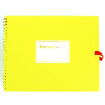 マルマン アートスパイラル 画用紙ブック イエロー F3 : カワチ画材