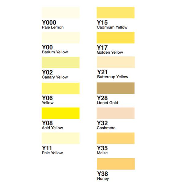 コピック（COPIC） コピックチャオ 単品 Y（黄色系） : カワチ画材