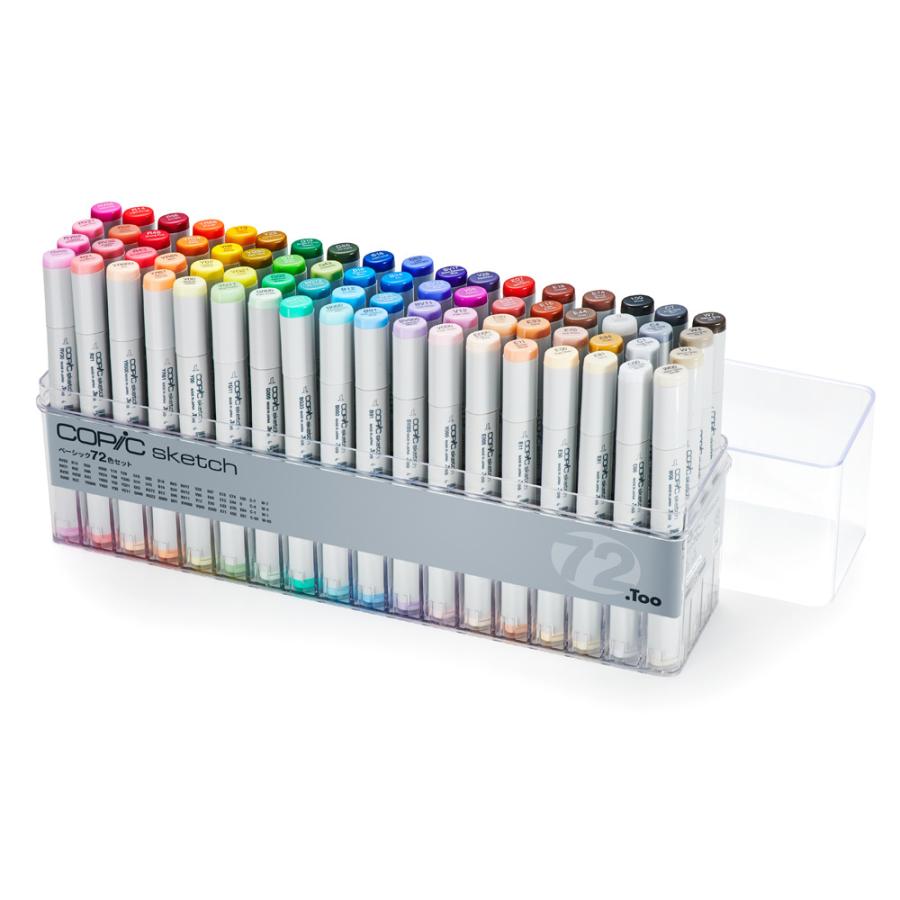 COPIC コピックスケッチ ベーシック 72色 : h468107 : カワチ画材ヤフー店 - 通販 - Yahoo!ショッピング