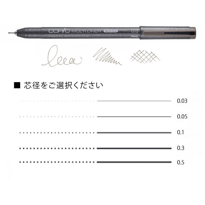コピック（COPIC） マルチライナー ウォームグレー : カワチ画材ヤフー