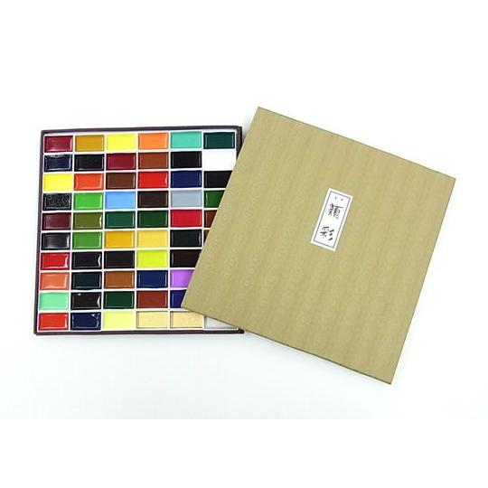 吉祥 顔彩 60色セット (布張) : カワチ画材ヤフー店 - 通販 吉祥 顔彩 60色セット (布張) : カワチ画材ヤフー店 - 通販