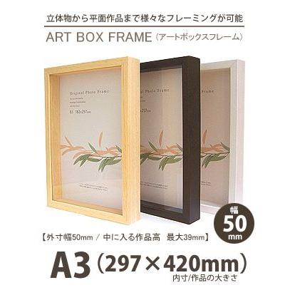 APJ アートボックスフレーム 幅50mm A3 (297x420mm) 深さ39mm｜kawachigazai