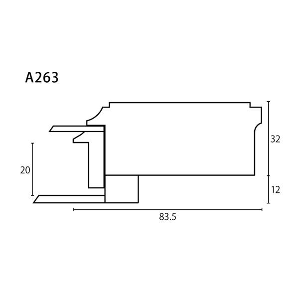 ラーソンジュール 油彩額 A263 白 F12 (角金付き) / アクリル / (606mmx500mm)｜kawachigazai｜03