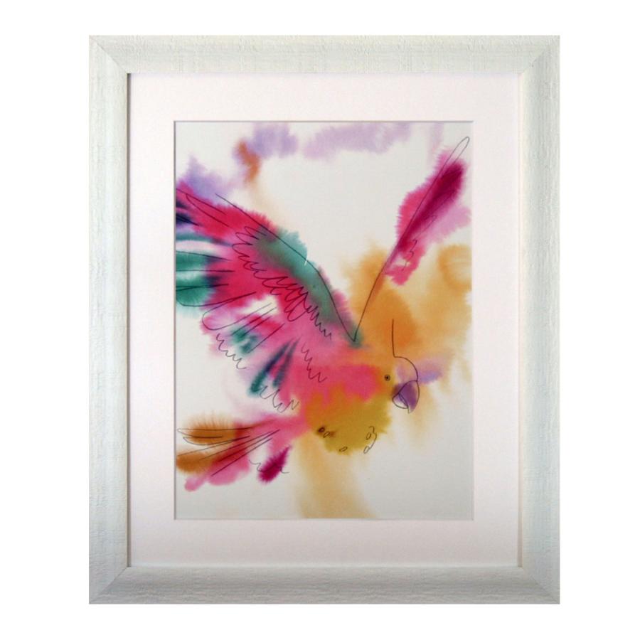 クリスティーン・ヘグレ/ポスター額装品 Paradise Parrot-自由 IKH-61987 / 美工社｜kawachigazai