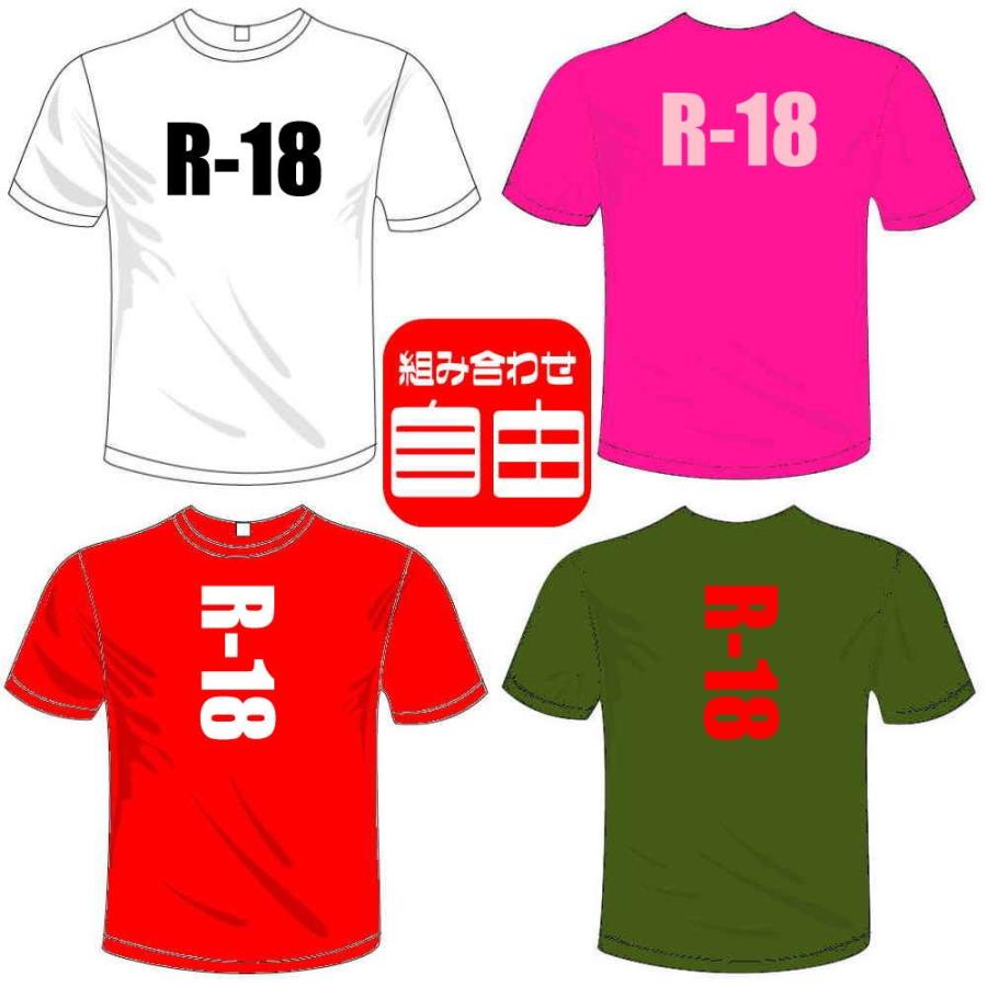 おもしろアルファベットドライTシャツ (5×6色) R-18(18禁) Tシャツ ユニークなメッセージてぃしゃつ 送料無料 河内國製作所｜kawachinokuni-s｜02