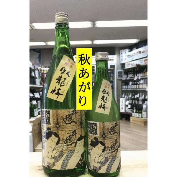 がりゅうばい 秋あがり 臥龍梅 純米吟醸酒 浮世絵ラベル 1800ｍｌ2022年8月 税込1本価格 | 
