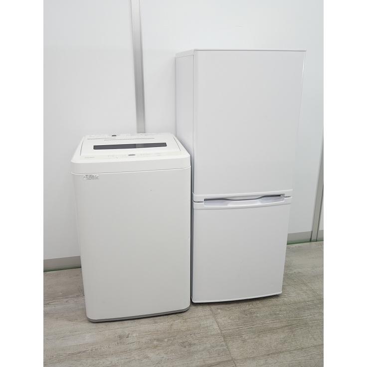 地域限定送料無料】中古家電2点セット maxzen冷蔵庫90L+AQUA洗濯機4.5kg