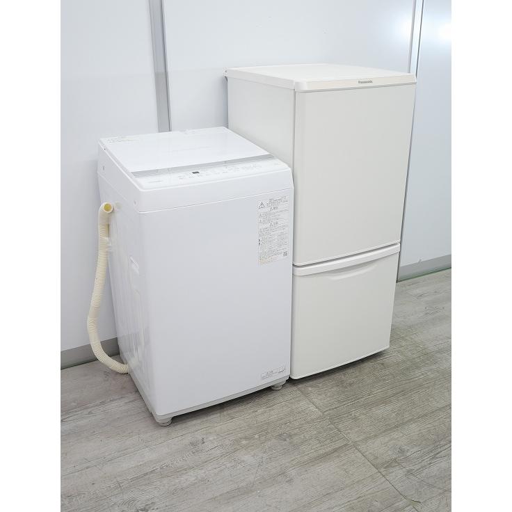 Panasonic製,東芝製/22年式/138L,5kg/中古家電2点セット : 学生 