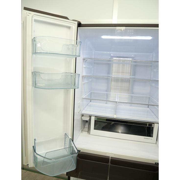 日立製6ドア/2019年式/602L/ノンフロン冷蔵冷凍庫/R-HW60K (XH) : 学生