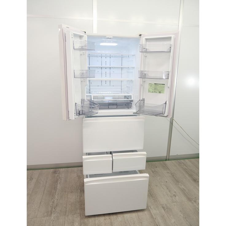 東芝製6ドア/2023年式/462L/ノンフロン冷蔵冷凍庫/GR-U460FK(EW