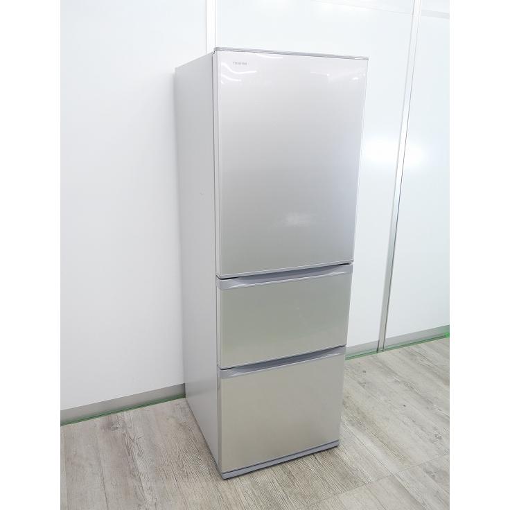 東芝製3ドア/2020年式/363L/ノンフロン冷凍冷蔵庫/GR-S36S(S) : 学生 